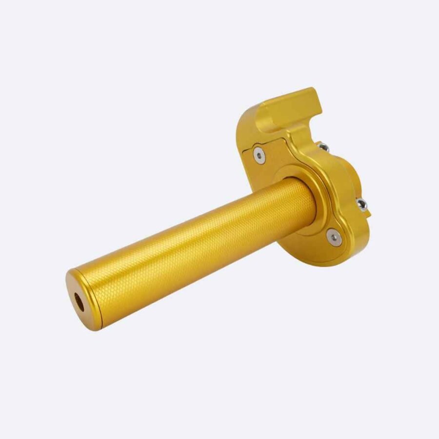 aluminum throttle grips for honda-gold