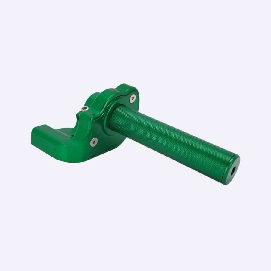 aluminum throttle grips for honda-green