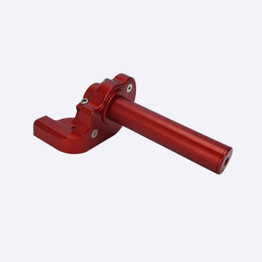 aluminum throttle grips for honda-red