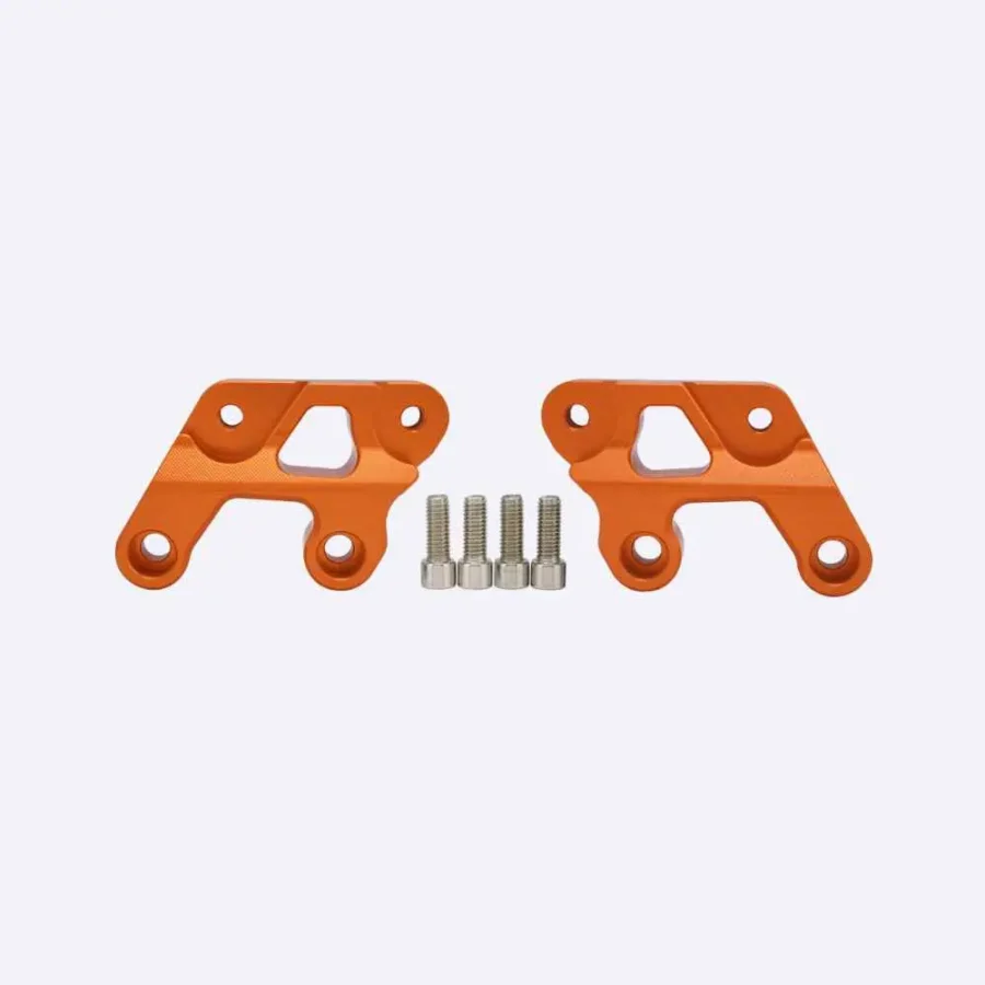 sur ron foot pegs drop bracket-orange