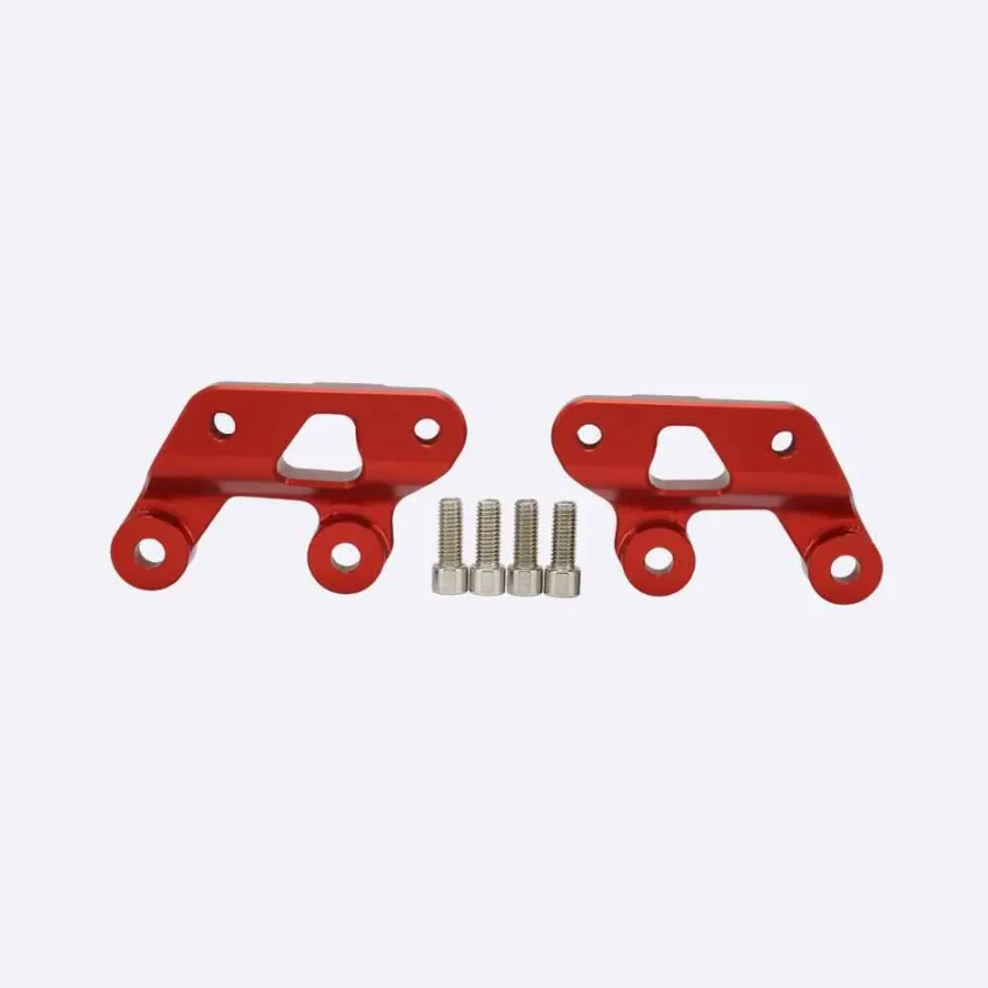 sur ron foot pegs drop bracket-red