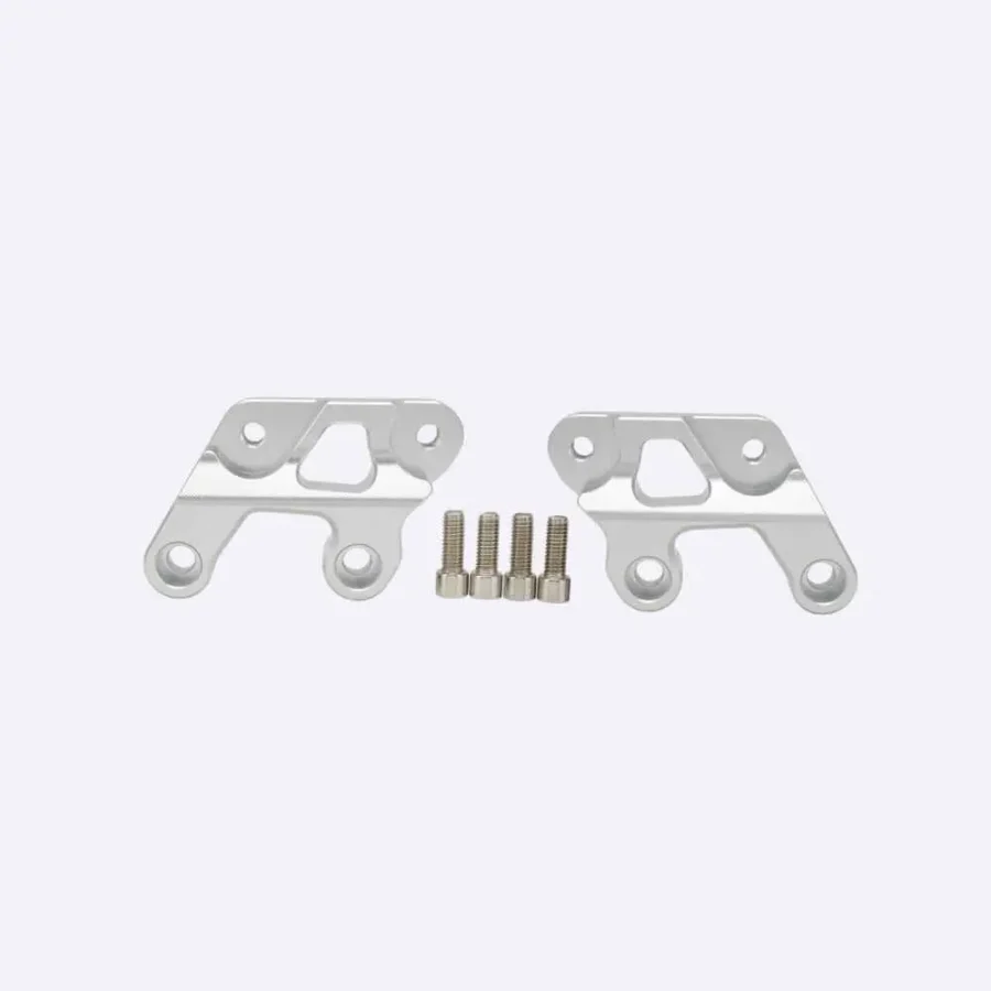 sur ron foot pegs drop bracket-silver