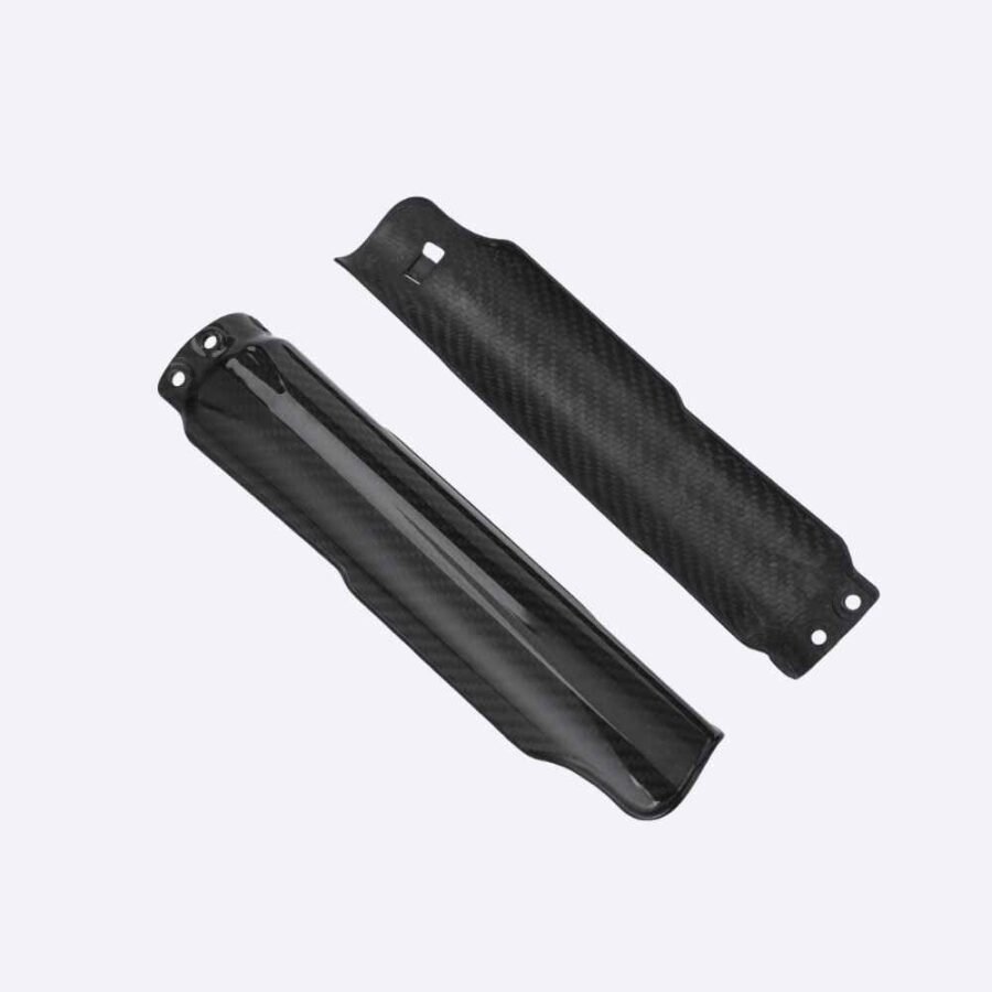 fork guards for surron x s-carbon fiber-left side