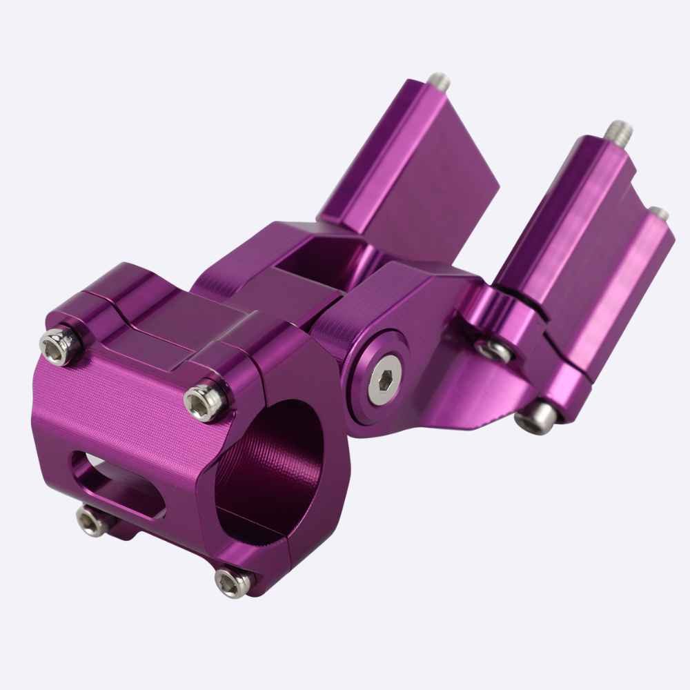 Adjustable Handlebar Riser Fit SURRON Light Bee - purple Adjustable Handlebar Riser Fit SURRON Light Bee - purple
