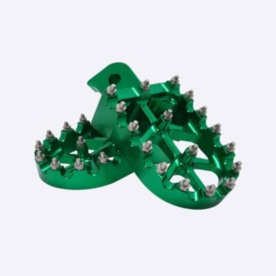 Foot Pegs Fit Honda Yamaha Kawasaki Green